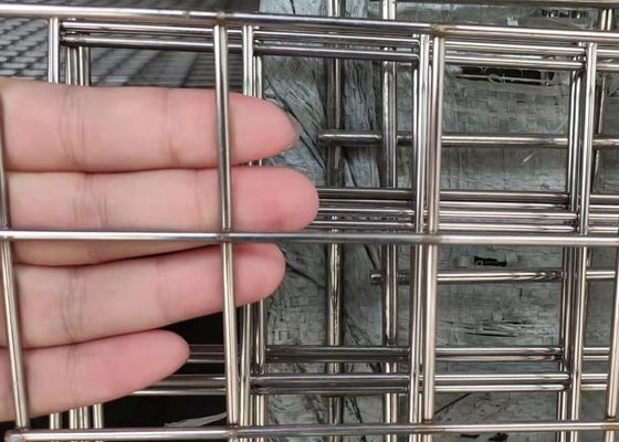 Stainless Steel Welded Mesh Panel / 5mm Wire 50x50mm Hole For Construction