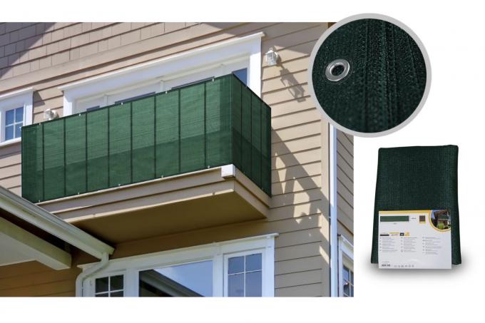 بالکن Hdpe Shade Net 0.9x5m UV Sail Finishing 2