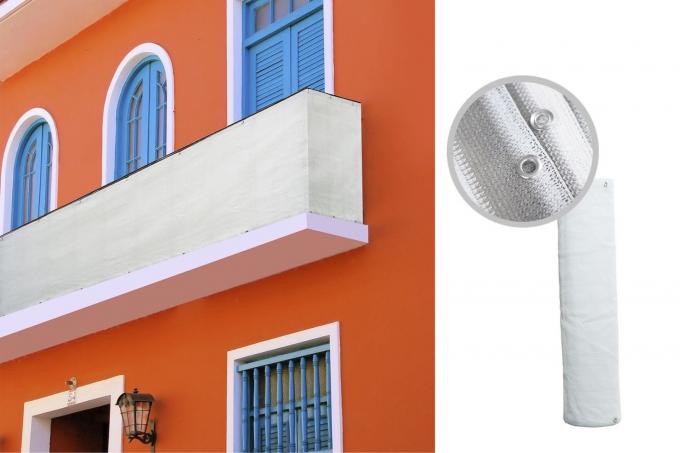 بالکن Hdpe Shade Net 0.9x5m UV Sail Finishing 3